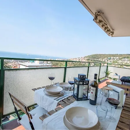 Free Parking - 8 Posti Letto E Terrazzo Vista Mare 아파트 *